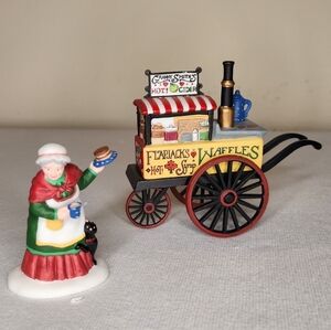 Vintage Department 56 Christmas Bazaar Flap Jacks and Hot Cider Accessories